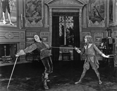 1921 - Mary Pickford having fun with new husband Douglas Fairbanks