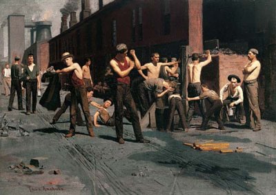 1880 - The Ironworkers Noontime (outside Wheeling, West Virginia)