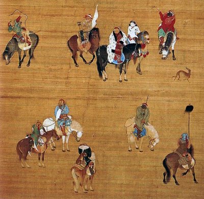 c. 1280 - Kublai Khan on a hunting expedition (detail)