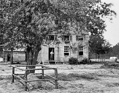 June 1862 - House on Fair Oaks battlefield used as a hospital
