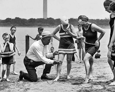 1922 - Law: No swimsuit higher than 6 inches above the knee