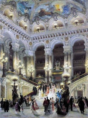 1877 - L'escalier de l'opera Garnier