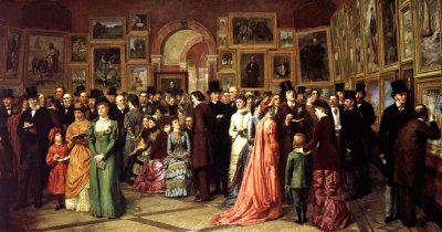 1883 - A Private View at the Royal Academy