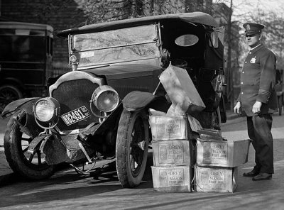 1922 - A bootlegger's car