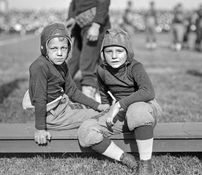 October 1922 - Two young leatherheads at the Navy-Georgia Tech game