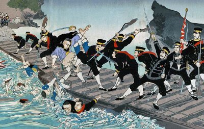 1894-5 - War with China - Crossing the Yalu