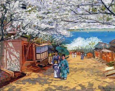 1893 - Cherry Blossoms, Yokohama