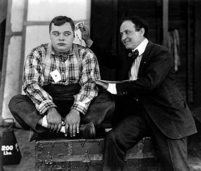 1919 -  Roscoe Fatty Arbuckle with Harry Houdini