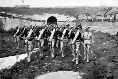 15 August 1900 - U.S. infantry entering Peking