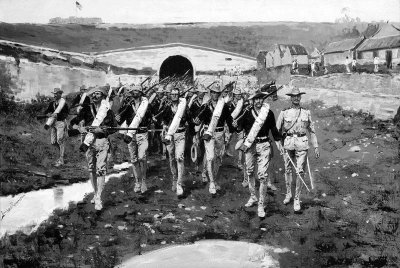 15 August 1900 - U.S. infantry entering Peking