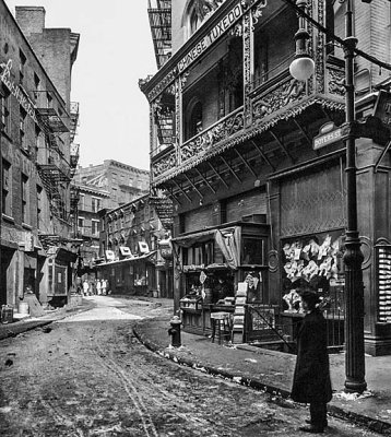 c. 1915 - Doyers Street, Chinatown
