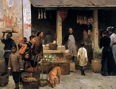 1878 - Chinatown market