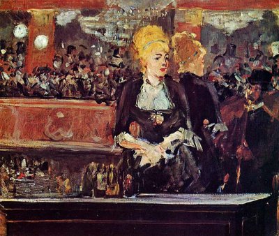 1882 - Study for Bar at the Folies Bergere