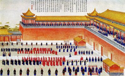 1828 - Emperor Daoguang is presented with enemy prisoners