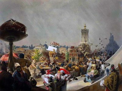 1856 - Public celebration of Tsar Alexander II's coronation