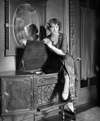 c. 1921 - Woman on a phonograph