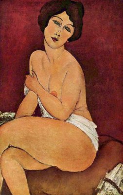 1917 - Nude Sitting on a Divan