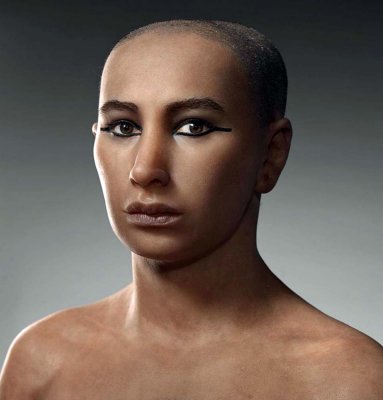 c. 1323 BCE - King Tut's head recreated