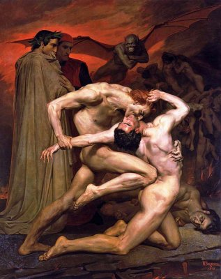 1850 - Dante and Virgil in Hell