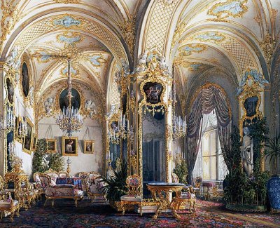 Drawing room in Rococo style