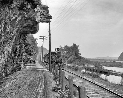1901 - Hanging rock on the Susquehanna