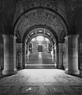 c. 1895 - Main entrance, Boston Public Library