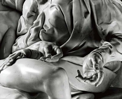 14981499 - Detail in Michelangelo's Pieta