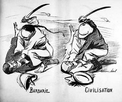 Editorial cartoon about the Boxer Rebellion