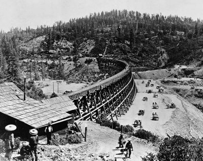 c. 1860 - Trestle bridge for railroad