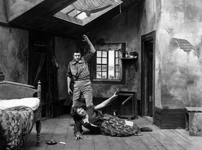 1922 - Characters Bill Sikes and Nancy in Oliver Twist