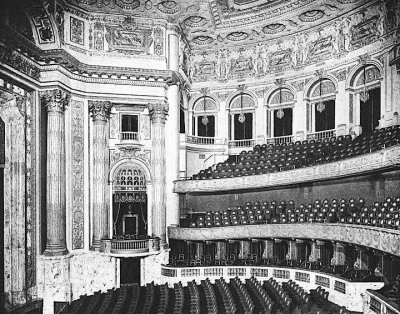 November 1909 - Auditorium of the New Theatre