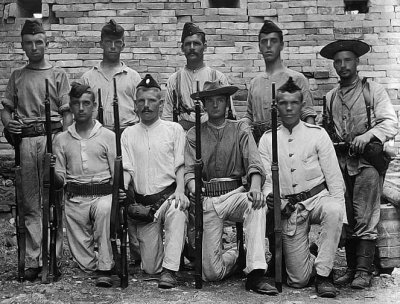 c. 1901 - British soldiers in Beijing