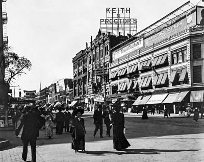 c. 1900 - Outside the Harlem Opera House, West 125th Street