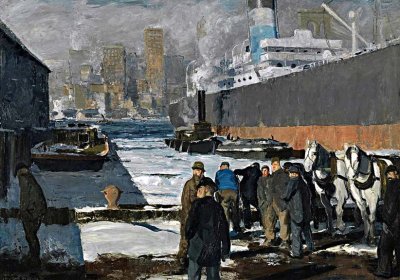 1912 - Men on the docks in Brooklyn