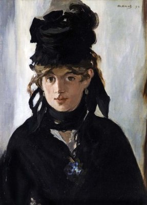 1872 - Berthe Morisot with a Bouquet of Violets