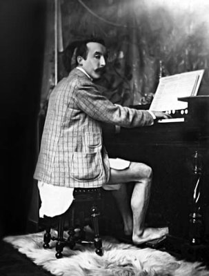 c. 1893 - Paul Gauguin at the harmonium