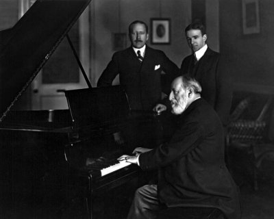 7 June 1916 - Camille Saint-Saens at the piano
