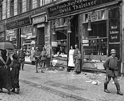 1919 - Butcher’s shop looted in a food riot