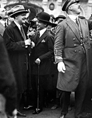 1921 - Charlie Chaplin on a visit