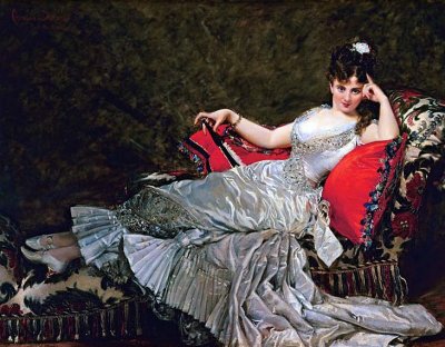 1876 - Julia Tahl as Mademoiselle Alice de Lancey, une grande horizontale