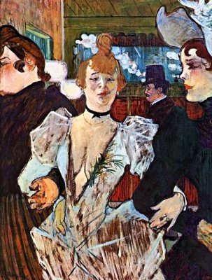 1892 - La Goulue Arriving at the Moulin Rouge