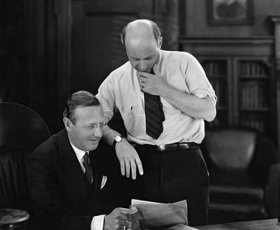 1920 - Movie mogul Jesse Lasky (left) with Cecil B. DeMille