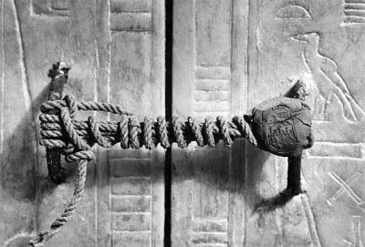 1922 - Unbroken seal on King Tut's tomb