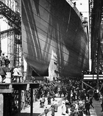 31 May 1911 - Being launched