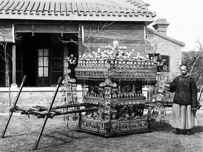 c. 1878 - Bridal sedan chair