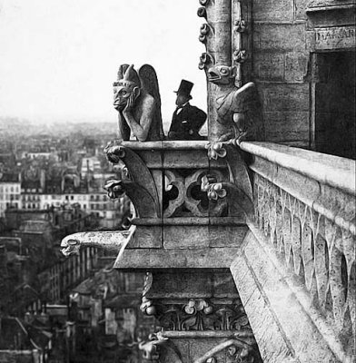 1853 - Vampire sculpture on Notre Dame