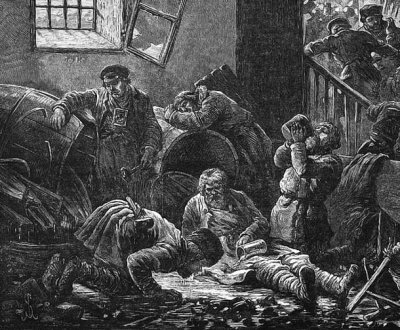 1881 - Pogrom: Plundering a Brandy Shop