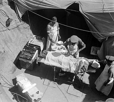 Surgery in progress, Casualty Clearing Station, Gallipoli