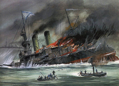 14 May 1905 - Sinking of a Russian battleship
