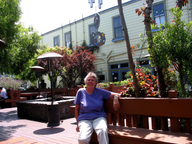 San Benito Hotel patio, Half Moon Bay